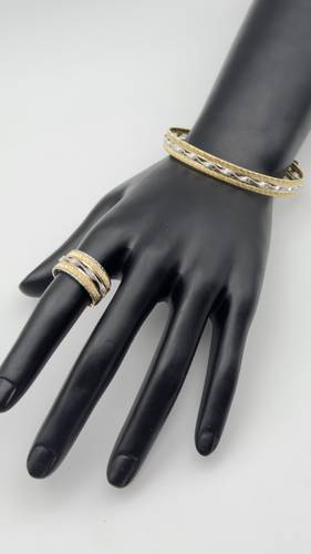 اسوره وخاتم ايطالي عيار 18k