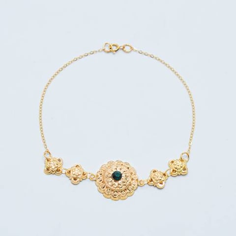 Jaber green bracelet 21k, gold 