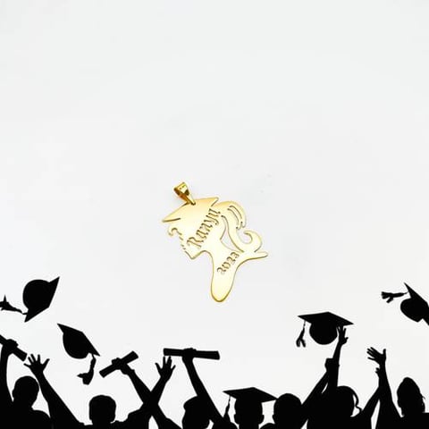 Graduation pendant 18k, gold 