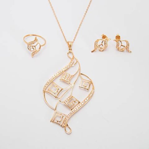 simple half set 21k, gold 