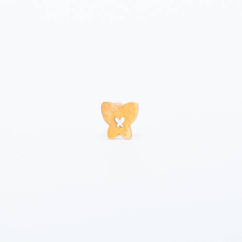 butterfly nose piercing 18k, gold