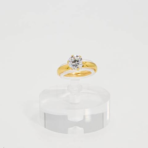 Shiny ring 18k, gold 