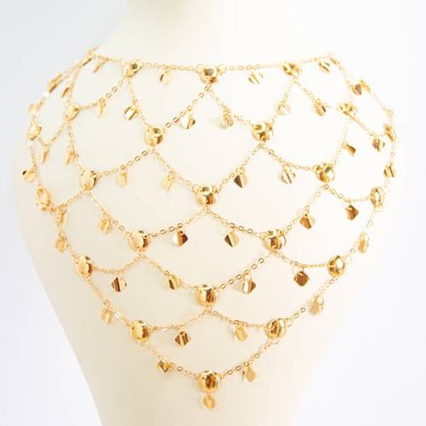 Dantel necklace 21k, gold 