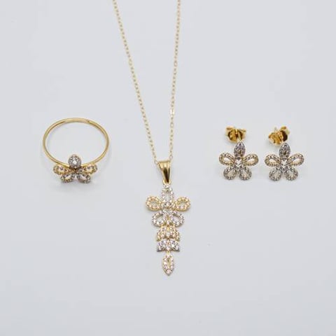 gold half set 18k 