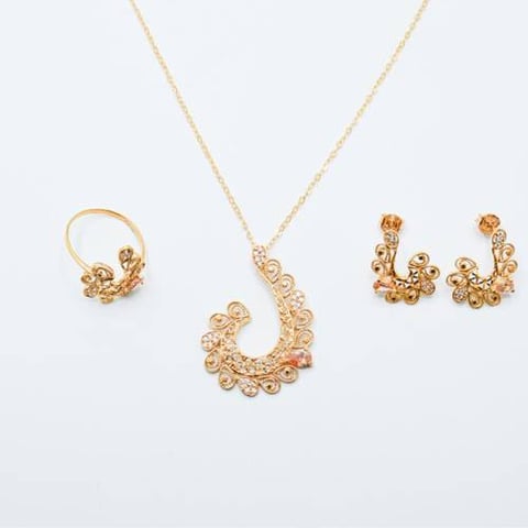 infenit love half set 21k, gold 