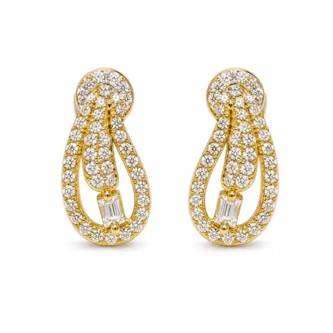 Micro earring 18k, gold