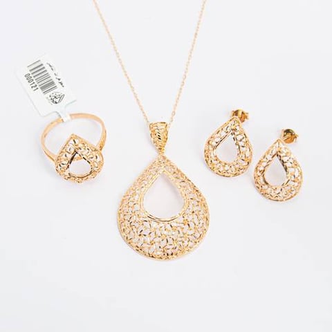 Drop halfset 21k, gold