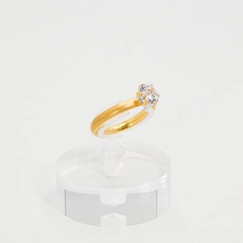 Solitaire ring 18k, gold 