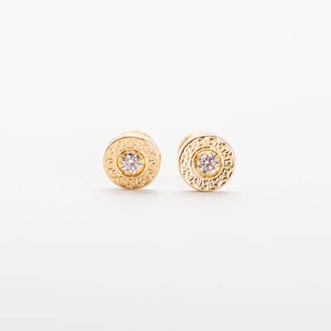 kids earrings 18k, gold 