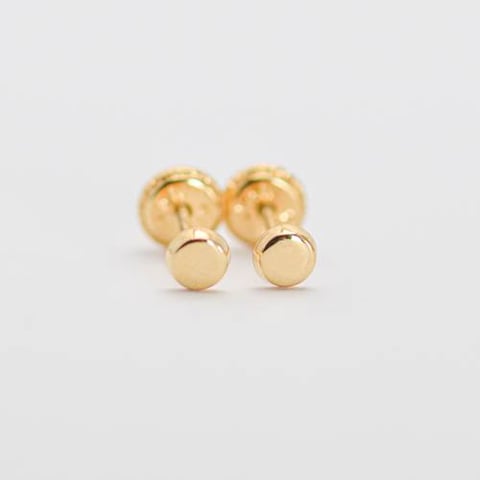 kids earrings 18k, gold