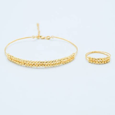 Double bracelet 21k, gold 
