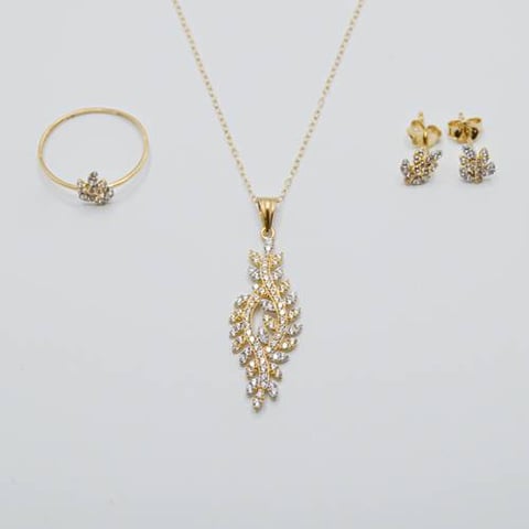 gold hlaf set 18k