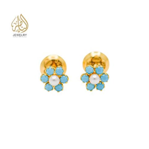 حلق ذهب للأطفال عيار ١٨ قيراط 