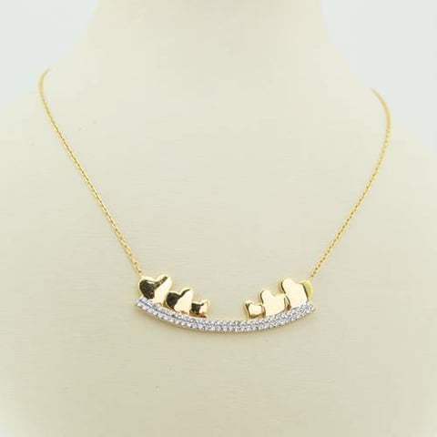 Together necklace 18k, gold