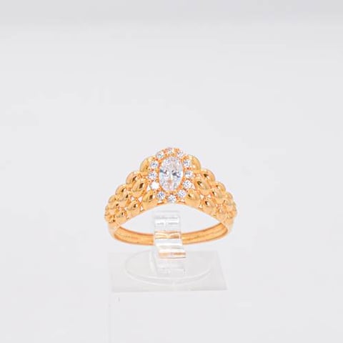 Crown ring 21k, gold 