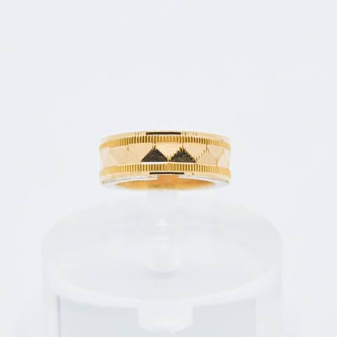 Tri engagement ring 21k, gold 