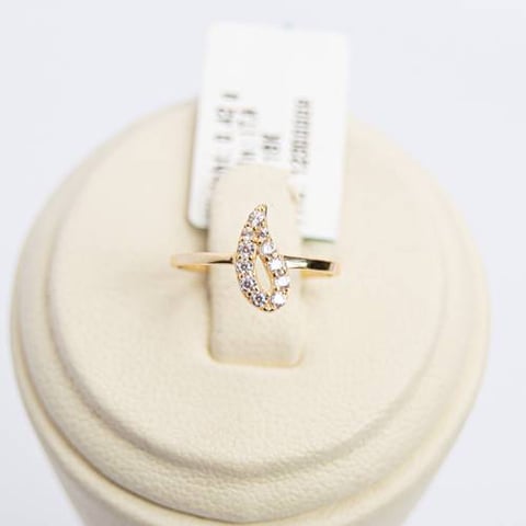 Drop ring 18k, gold