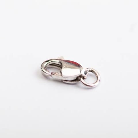 white gold lock, 18k