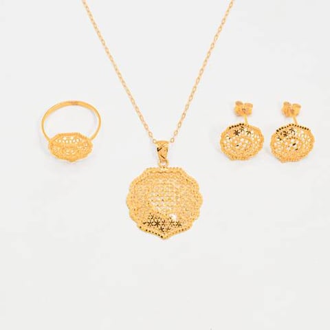 Andlusi half set 21k, gold 