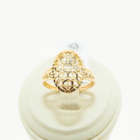 Hexon ring 21k, gold 