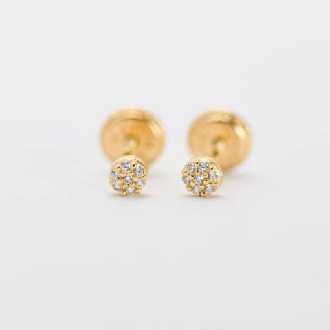 kids earring 18k, gold 