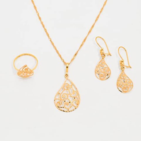 Zukhrof half set 21k, gold 
