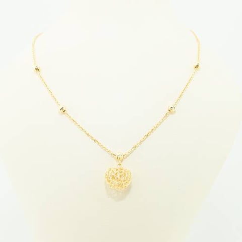 complex necklace 18k, gold
