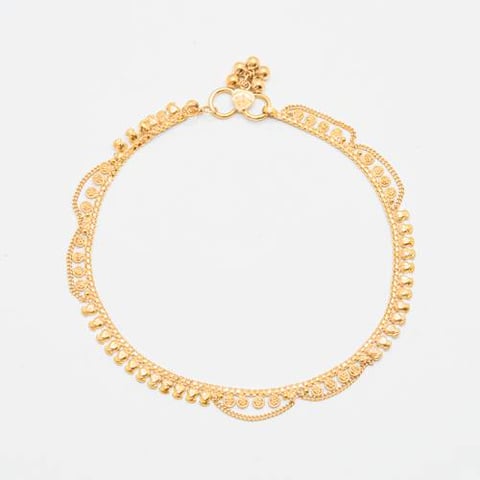Gold anklet 21k 