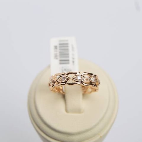 chains engagement ring 21k, gold