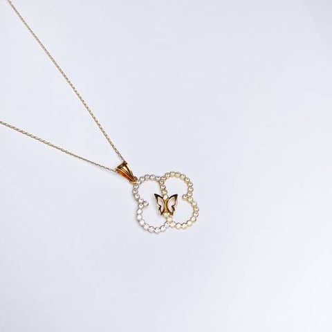 florza necklace 18k, gold