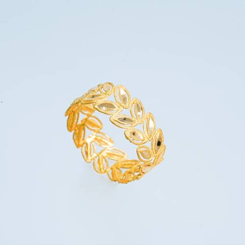 Olive engagement ring 21k, gold 