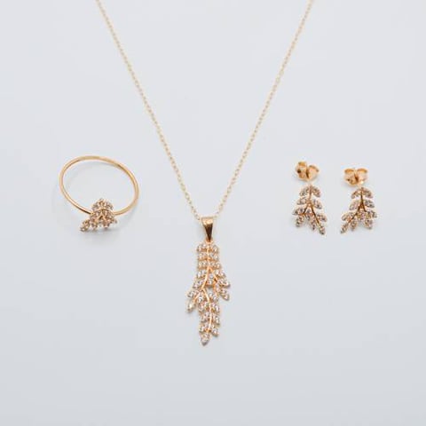 gold half set 21k