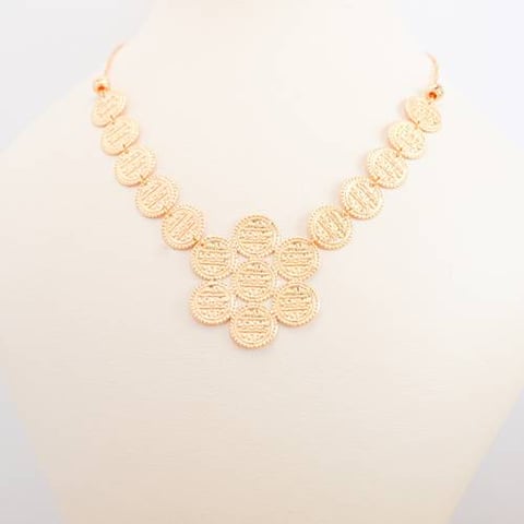 jnehat necklace 21k, gold 