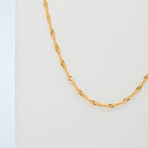 Gold necklace 21k,