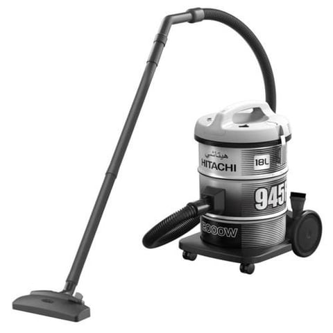 مكنسة هيتاشي كهربائية برميل سعة 18 لتر، قدرة 2000 واط - رماي - موديل CV-945FPG