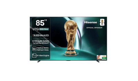 شاشة هايسنس 85 بوصة MINI LED ميني لد  - 144 هرتز - موديل 85U7Q
