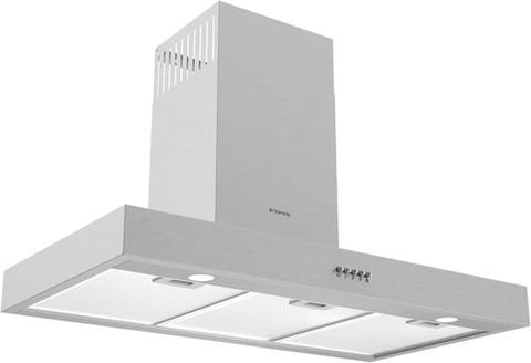 ستار واي شفاط حرف تي T بإضاءة LED - تحكم لمس - ستيل فضي - SWT90HSS