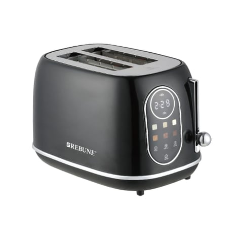 ريبون حماصة توست شريحتين 800 واط - شاشة ديجيتال LED - أسود - موديل RE-5-087