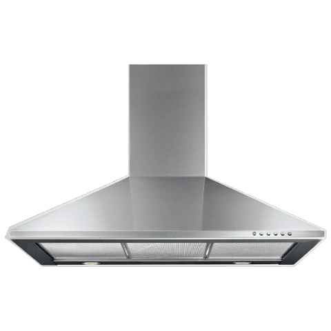 شفاط البا جداري ايطالي هرمي  90 سم - استيل - قوة 1000 بلاتينيوم - موديل AS PLATINUM 90-1000