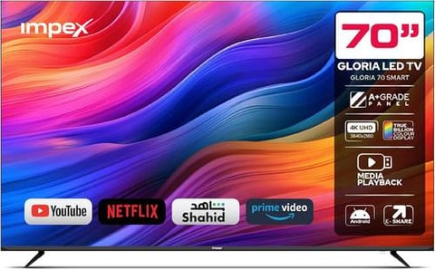 Impex 70-Inch GLORIA Smart TV – Android 15 – Model GLORIA 70 SMART