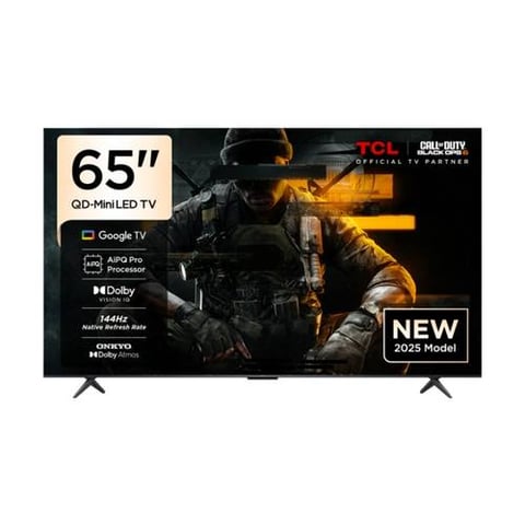 شاشة تي سي ال 65 بوصة QD-Mini LED نظام Google TV دقة 4K UHD - رسيفر داخلي - 65Q6C