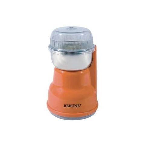 REBUNE Electric Coffee & Spice Grinder 50g – 200W – Orange – Model RE-2-063