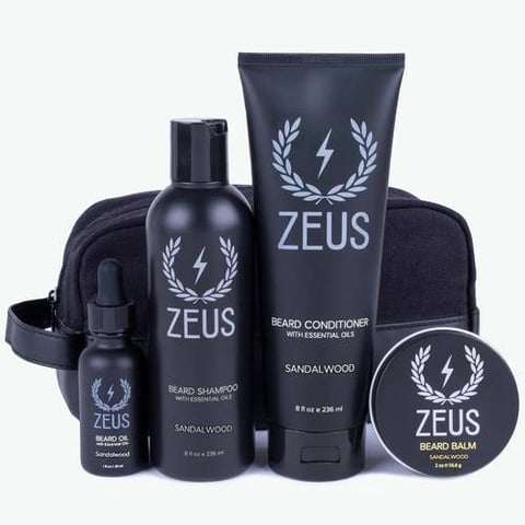 كِت للعناية باللحية برائحة خشب الصندل زيوس Zeus