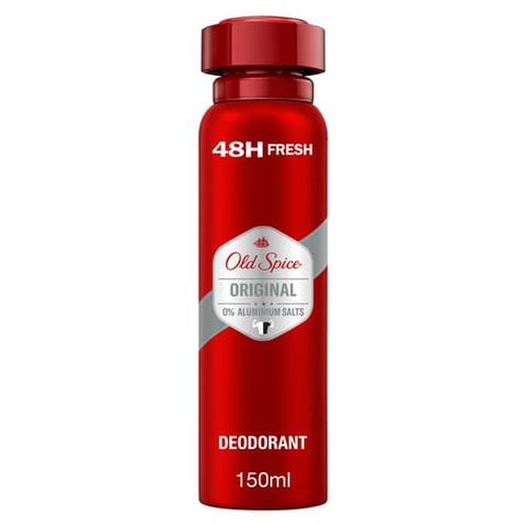 ديودرنت سبراي خال من الألمنيوم حماية ٢٤ ساعة Old Spice Original