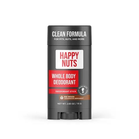 ديودرنت رجالي لكامل الجسم برائحة خشب الصندل Happy Nuts