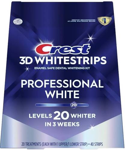 كريست شرائح تبييض الأسنان ٢٠ درجة Crest 3D Whitestrips