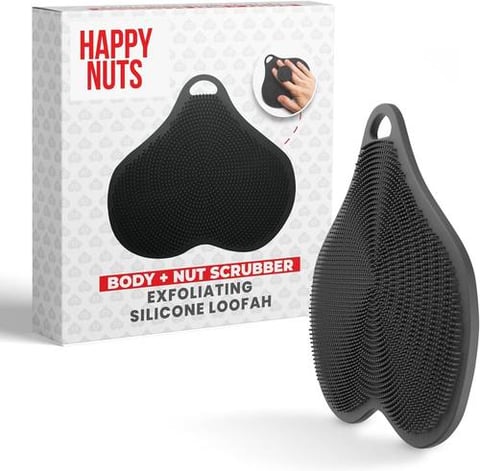 ليفة سليكون مقشرة للجسم والمناطق الحساسة للرجال Happy Nuts
