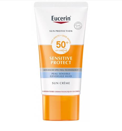 واقي شمس يحمي ويسكّن البشرة الجافة والحساسة Eucerin