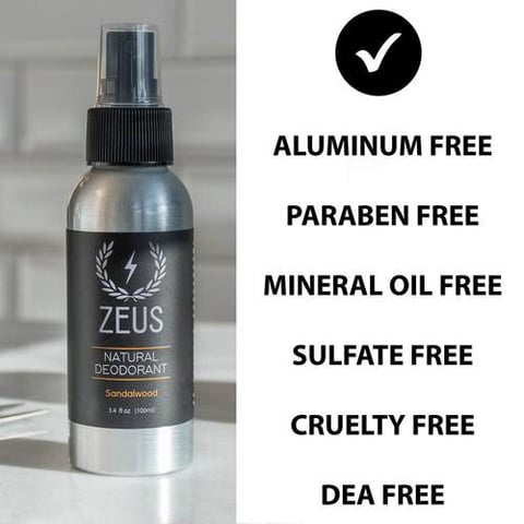 سبراي ديودرنت طبيعي برائحة خشب الصندل زيوس Zeus