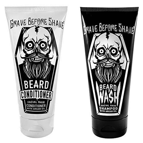 غسول وبلسم للحية تعطير وترطيب GRAVE BEFORE SHAVE